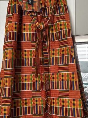 Colorful Kente Print Skirt